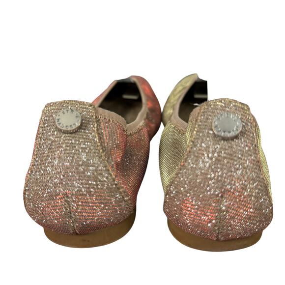 Steve Madden Bamba Metallic Nude Blush Round Toe Ballet Flats Shoes sz 8.5 M - Picture 11 of 16